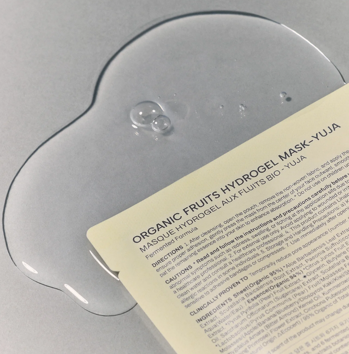 Ekologisk Frukt Hydrogel Mask