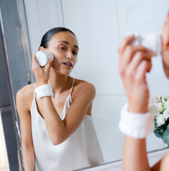 Facial Cleansing & Massage Brush (White)